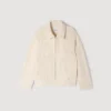 Knit-effect regular-collar jacket Knit-effect regular-collar jacket