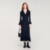 Knit maxi dress with ruffle Knit maxi dress with ruffle