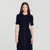Knit maxi dress with ruffles Knit maxi dress with ruffles