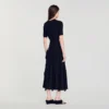 Knit maxi dress with ruffles Knit maxi dress with ruffles