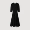 Knit maxi dress with ruffles Knit maxi dress with ruffles