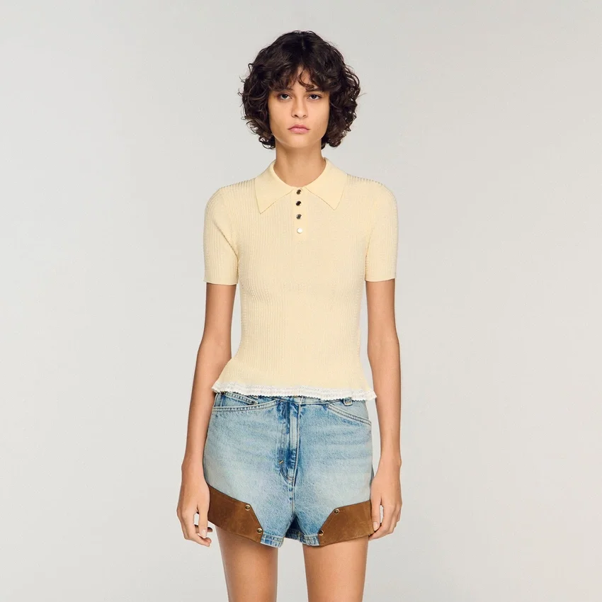 Knit polo shirt Knit polo shirt