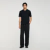 Knitted polo shirt with zip collar Knitted polo shirt with zip collar