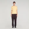 Knitted polo shirt with zip collar Knitted polo shirt with zip collar