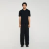 Knitted polo shirt with zip collar Knitted polo shirt with zip collar