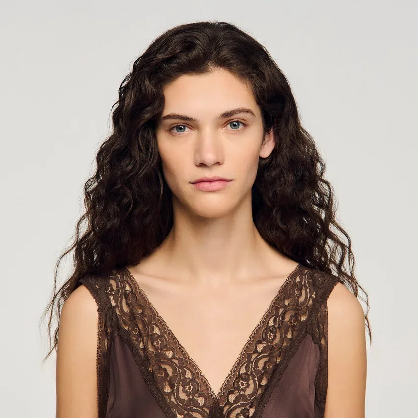 Lace collar maxi dress Lace collar maxi dress