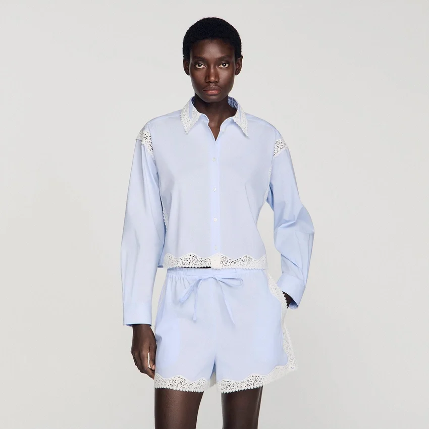 Lace detail shirt Lace detail shirt