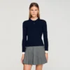 Layered effect wool blend sweater Layered effect wool blend sweater