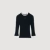 Layered effect wool blend sweater Layered effect wool blend sweater