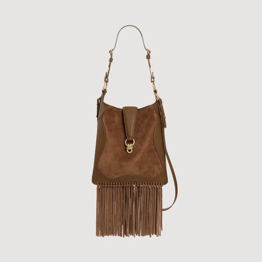 Leather and suede fringe bag Leather and suede fringe bag