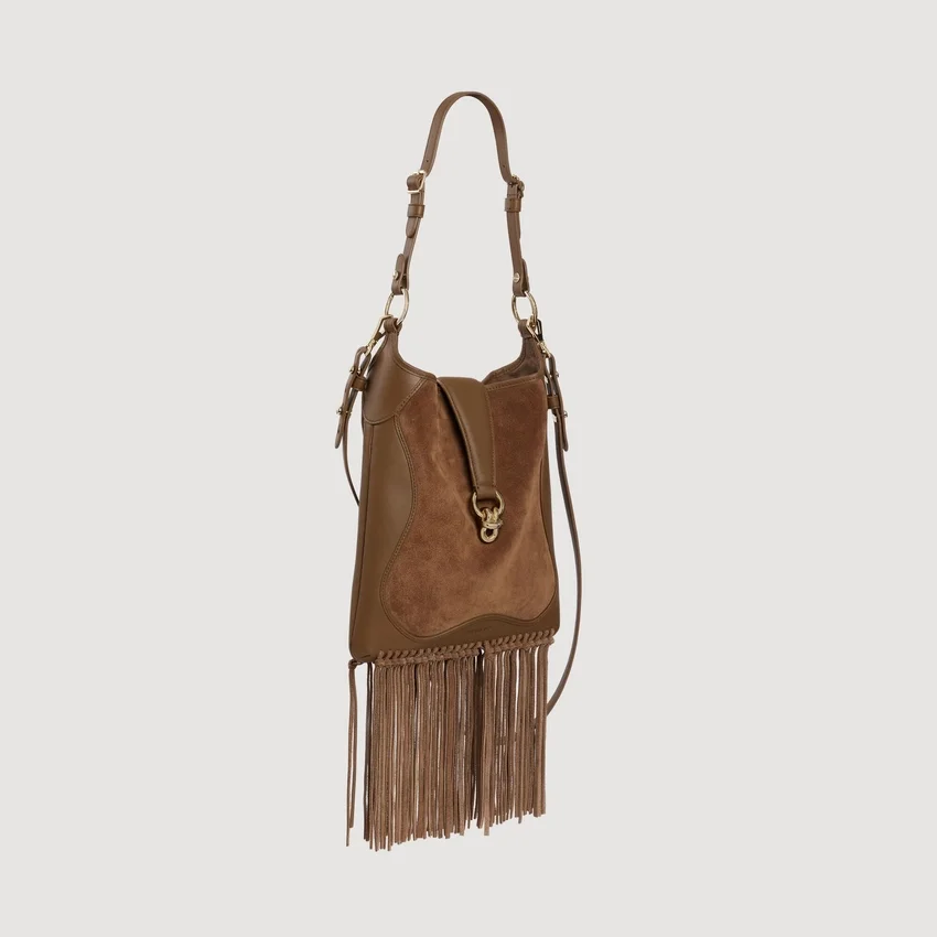 Leather and suede fringe bag Leather and suede fringe bag