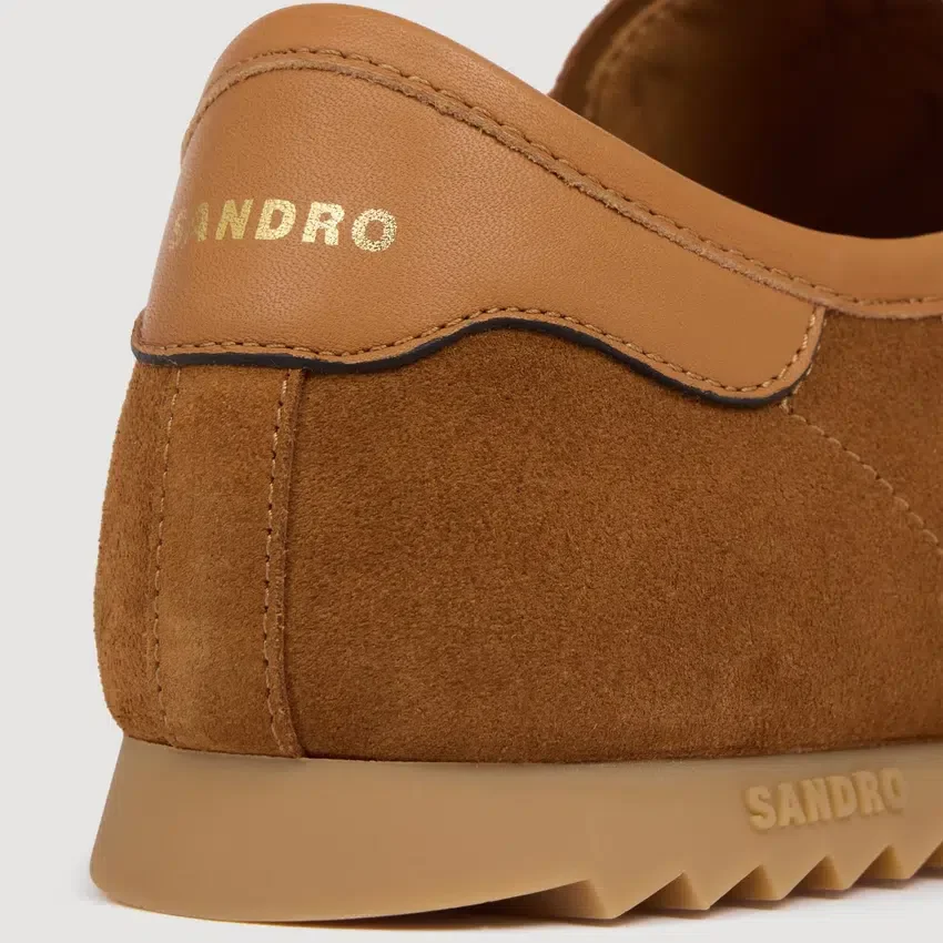 Leather and suede low-top sneaker Leather and suede low-top sneaker