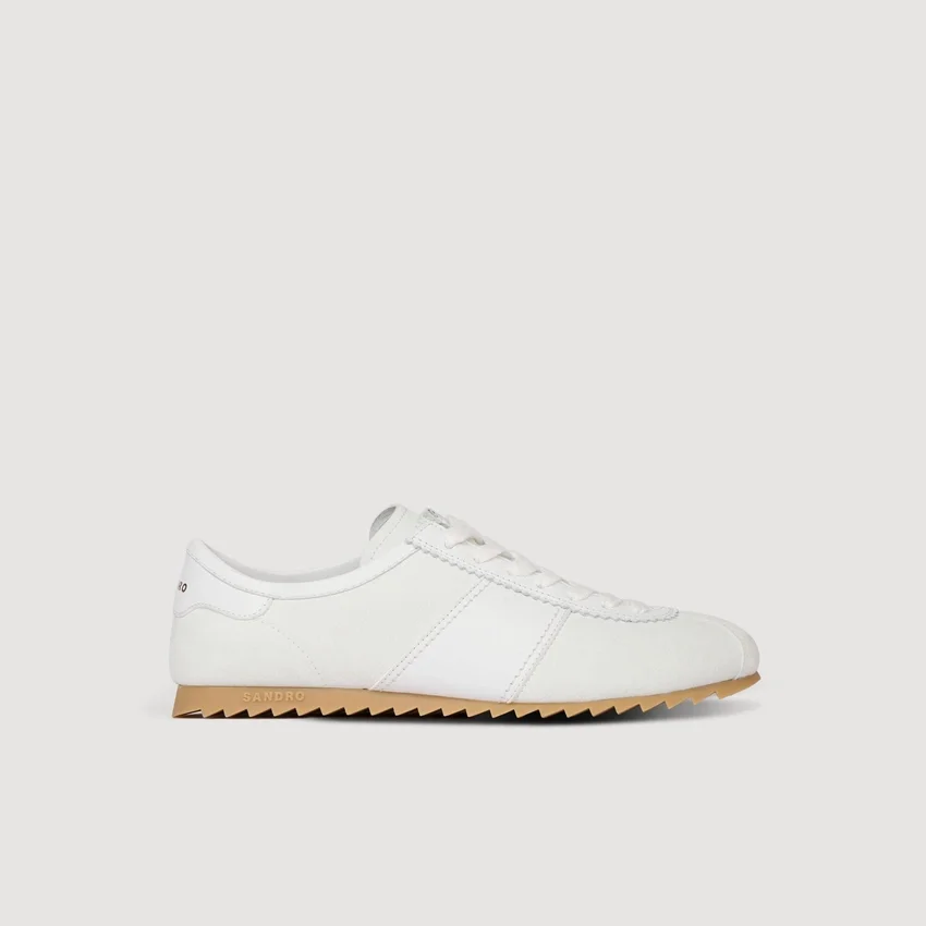 Leather and suede low-top sneakers Leather and suede low-top sneakers
