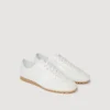 Leather and suede low-top sneakers Leather and suede low-top sneakers