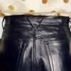 Leather barrel-leg trousers Leather barrel-leg trousers
