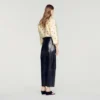 Leather barrel-leg trousers Leather barrel-leg trousers