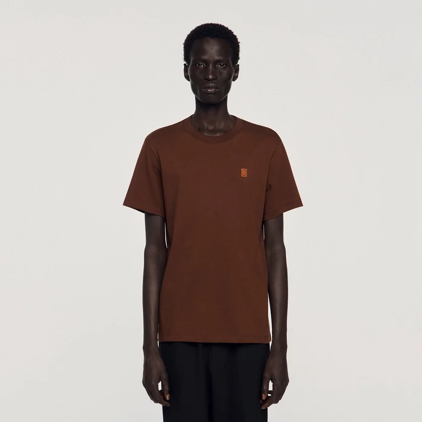 Leather logo T-shirt Leather logo T-shirt