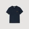 Leather logo T-shirt