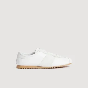Leather running sneakers