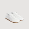 Leather running sneakers