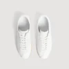 Leather running sneakers