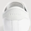 Leather running sneakers