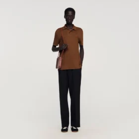 Linen polo shirt