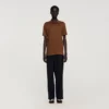 Linen polo shirt