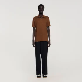 Linen polo shirt