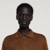 Linen polo shirt