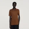 Linen polo shirt