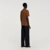 Linen polo shirt