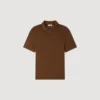 Linen polo shirt