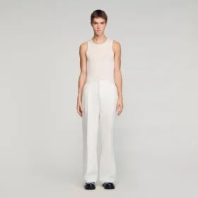 Linen suit trousers