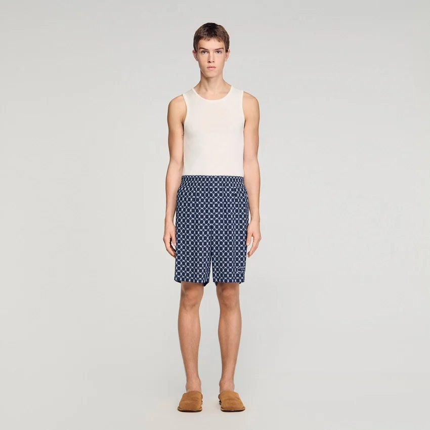 Link print flowy shorts Link print flowy shorts