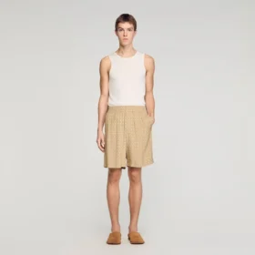 Link print flowy shorts