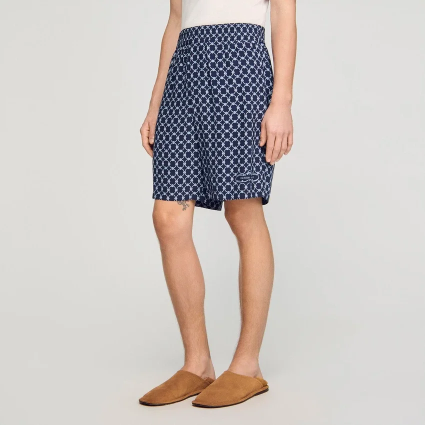 Link print flowy shorts Link print flowy shorts