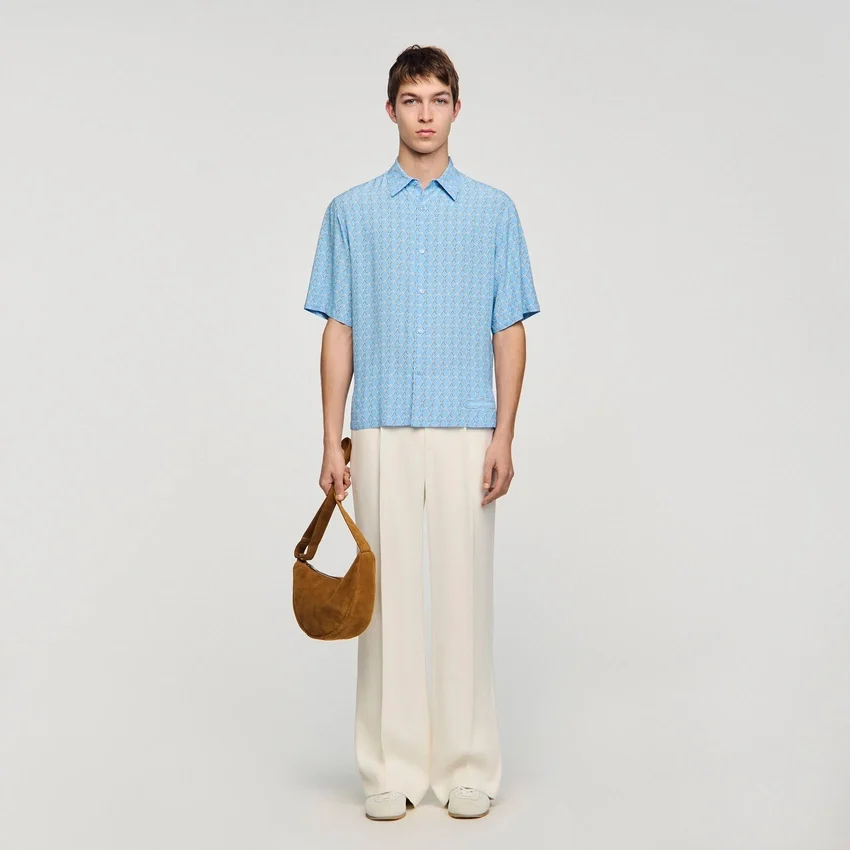 Link print loose-fit shirt Link print loose-fit shirt