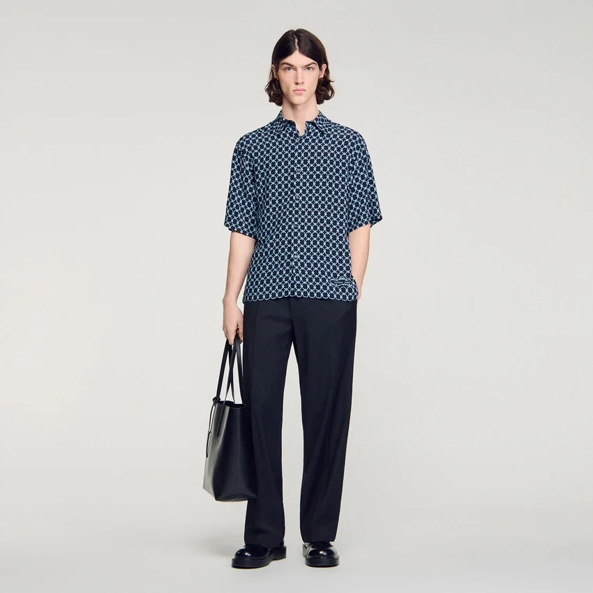 Link print loose-fit shirt Link print loose-fit shirt