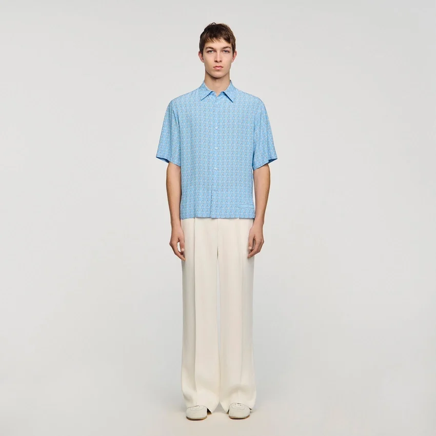Link print loose-fit shirt Link print loose-fit shirt