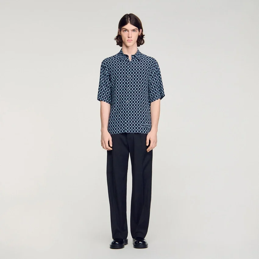 Link print loose-fit shirt Link print loose-fit shirt