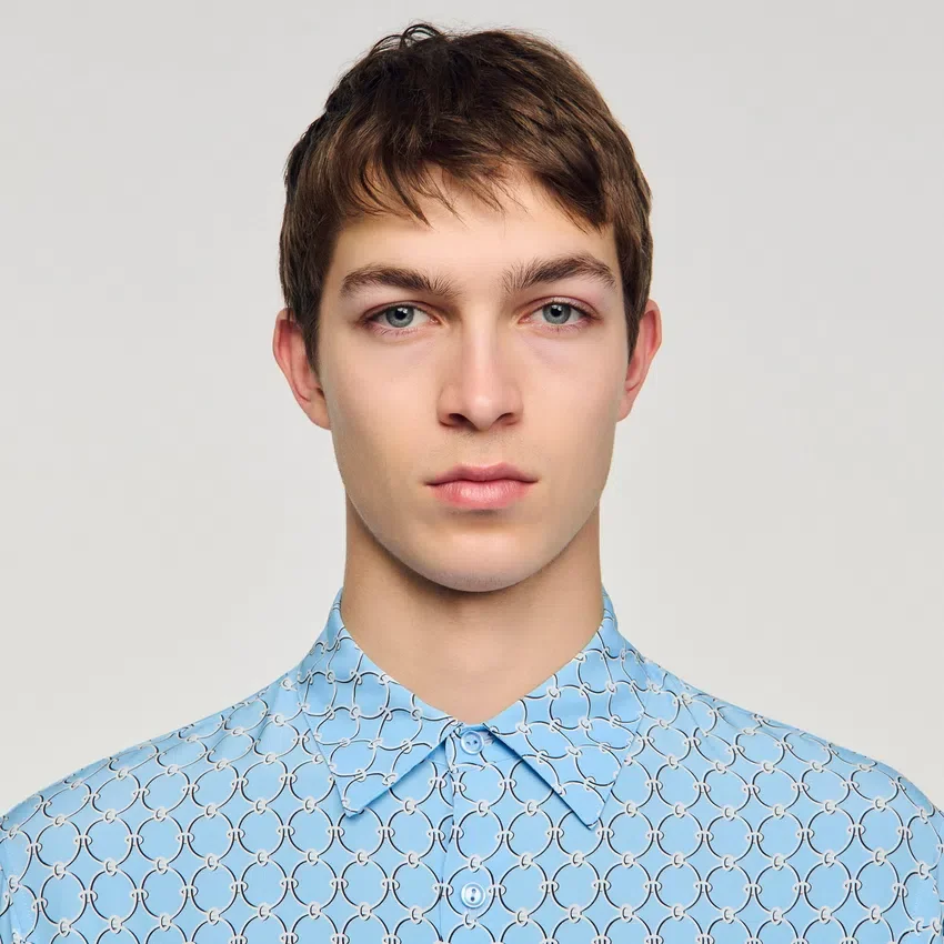 Link print loose-fit shirt Link print loose-fit shirt