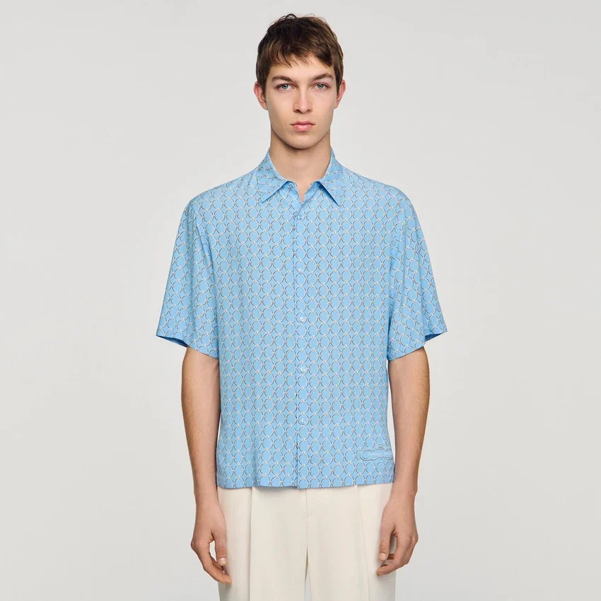 Link print loose-fit shirt Link print loose-fit shirt