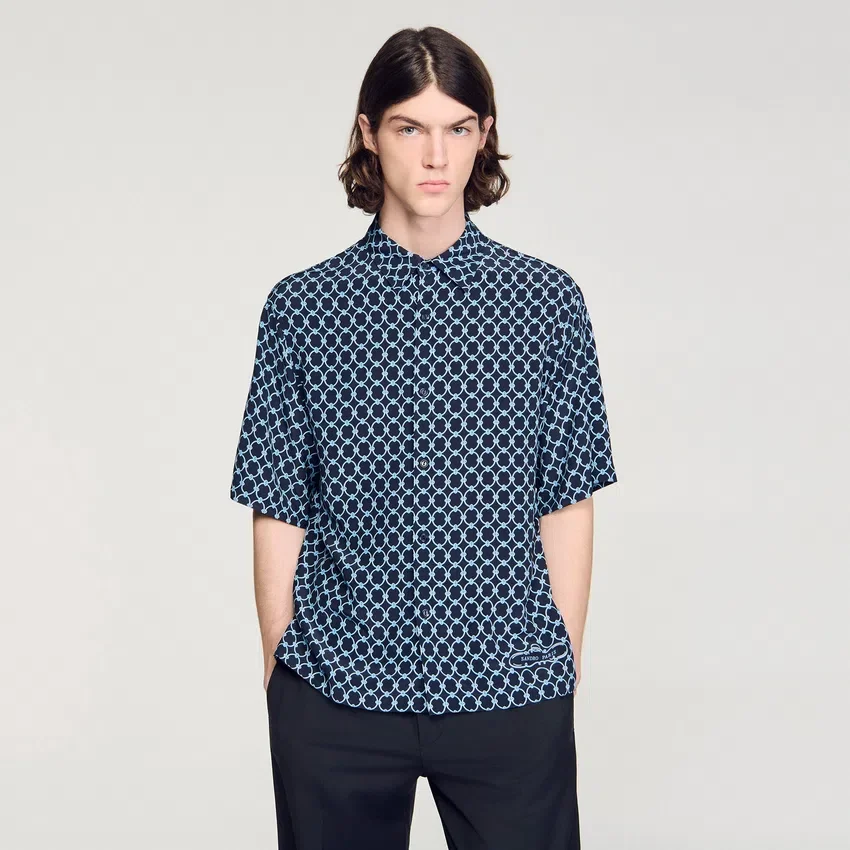 Link print loose-fit shirt Link print loose-fit shirt