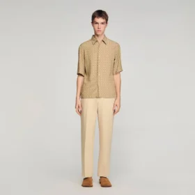 Loose-fit chain link print shirt Loose-fit chain link print shirt