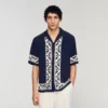 Loose-fit contrast print shirt Loose-fit contrast print shirt