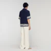 Loose-fit contrast print shirt Loose-fit contrast print shirt