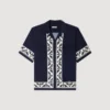 Loose-fit contrast print shirt Loose-fit contrast print shirt