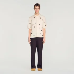 Loose-fit floral shirt