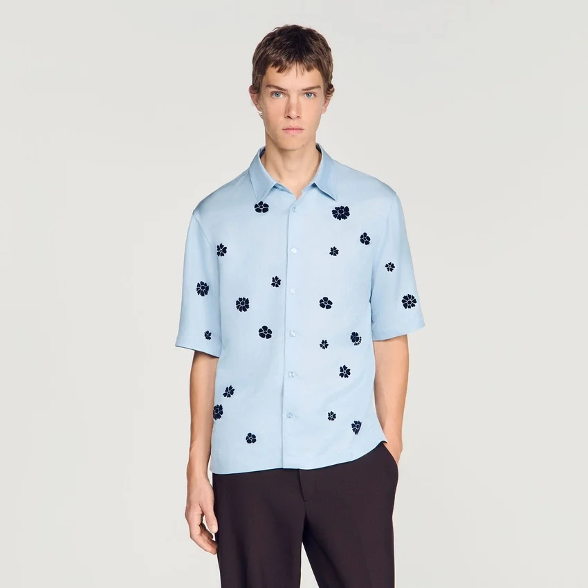 Loose-fit floral shirt Loose-fit floral shirt